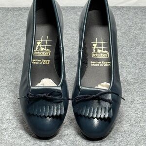 Women's Leather‎ Shoes Dark Teal Made By TicTacToes Size 8 Made in USA NWOB